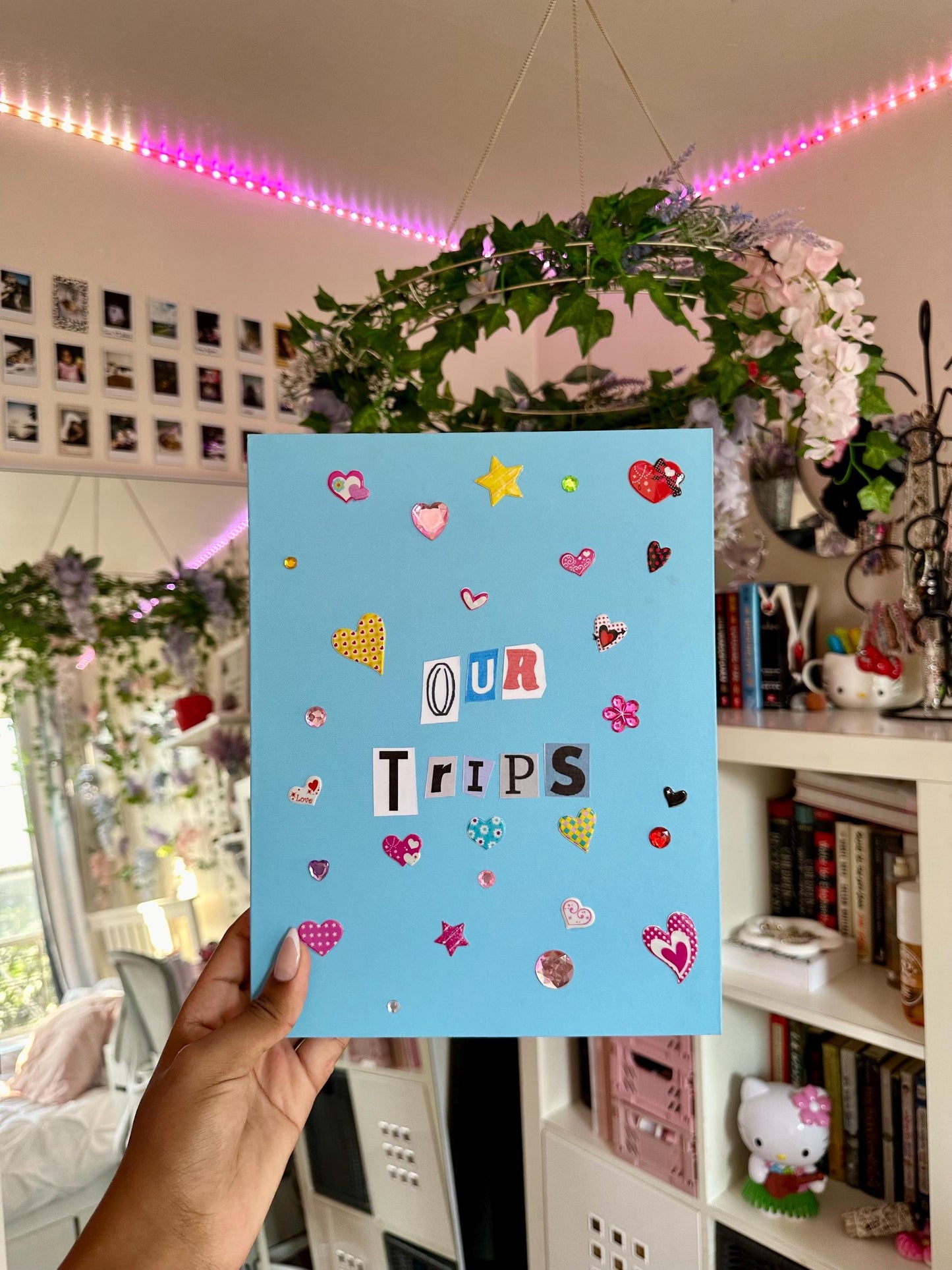 Our Trips Scrapbook, Travel Keepsake Gift, 110 Sheets, 11 x 8.5 inches