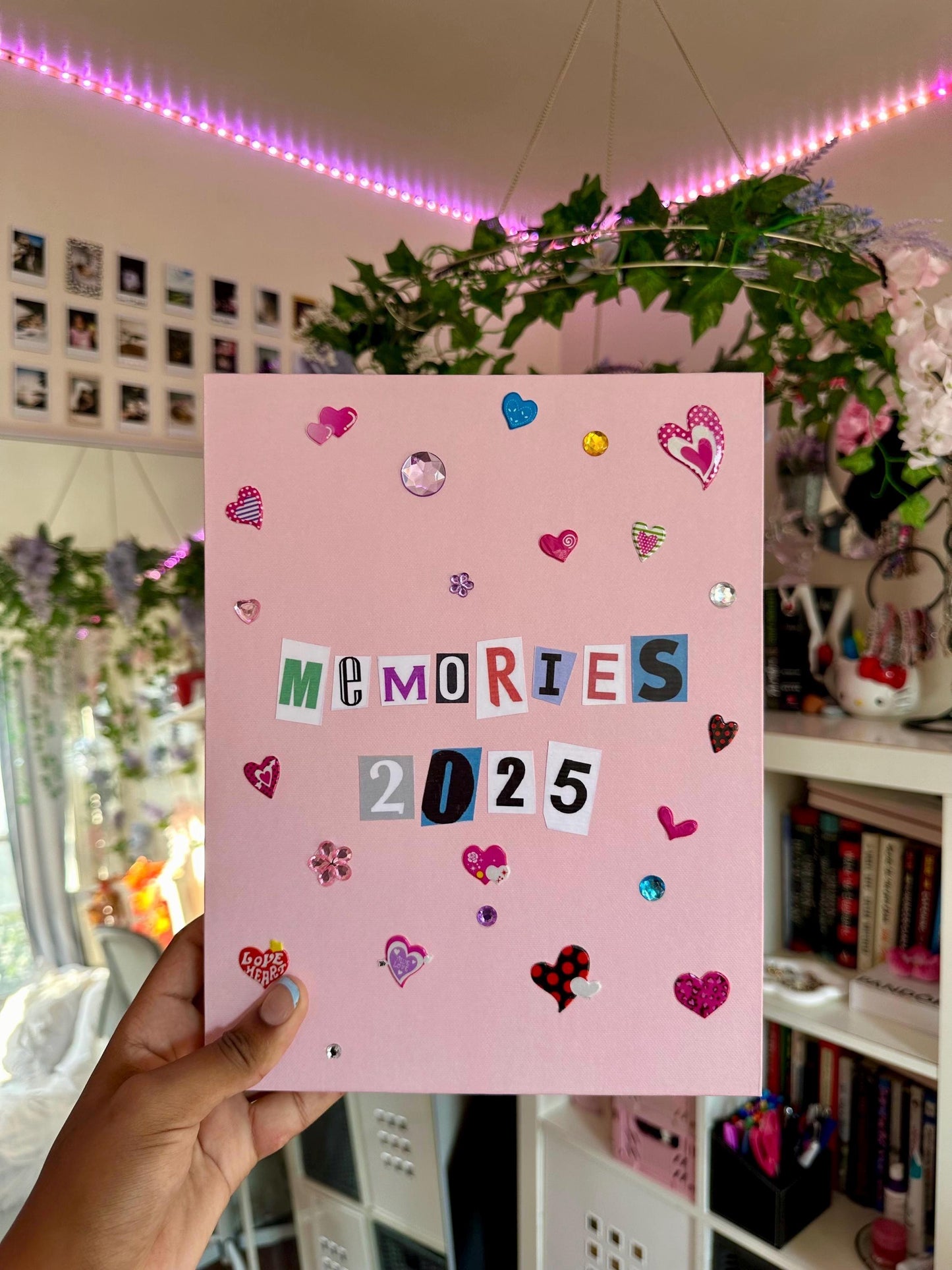 Memories 2025 Scrapbook, Hardcover Memory Book, 110 Sheets, 11 x 8.5 inches