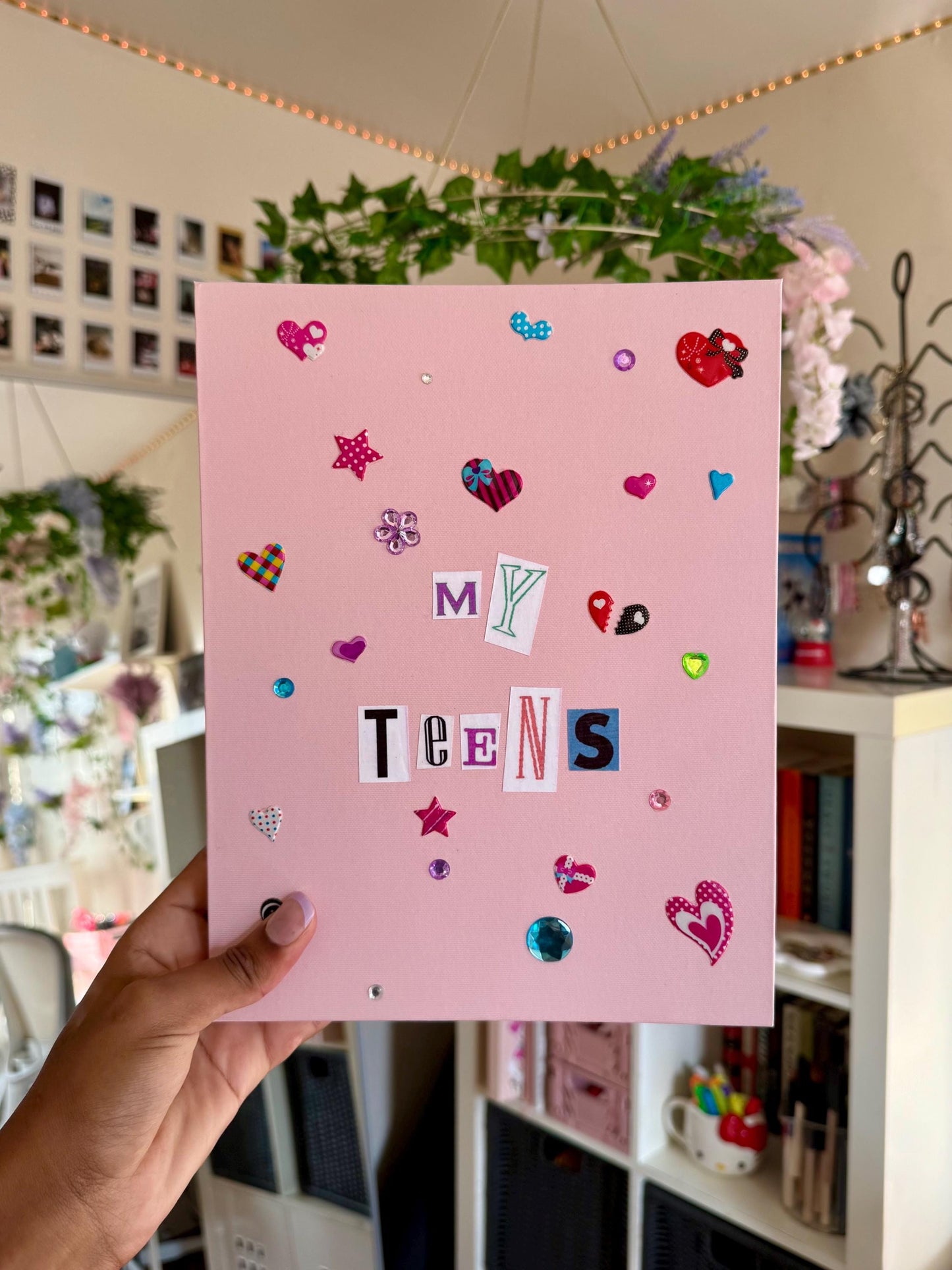 My Teens Scrapbook, Teenage Girl Memory Journal, 110 Sheets, 11 x 8.5 inches