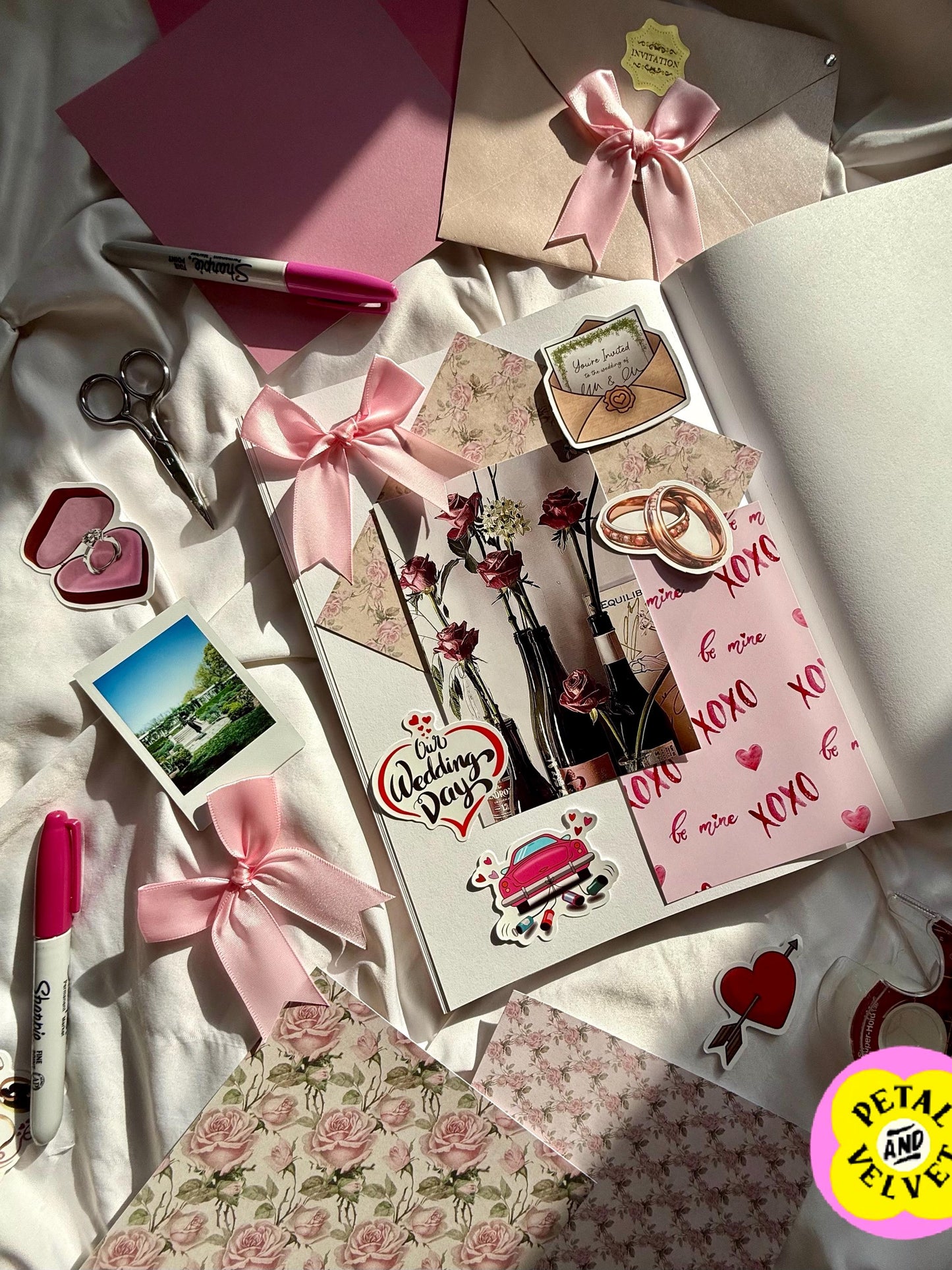 Our Wedding Scrapbook, Wedding Memory Album, 110 Sheets, 11 x 8.5 inches