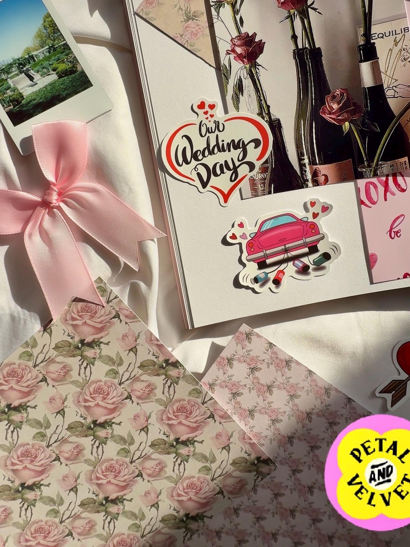 Our Wedding Scrapbook, Wedding Memory Album, 110 Sheets, 11 x 8.5 inches