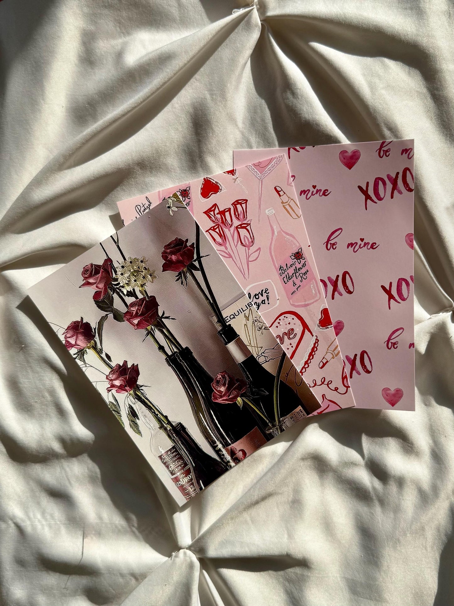 Three glossy wedding art prints.
