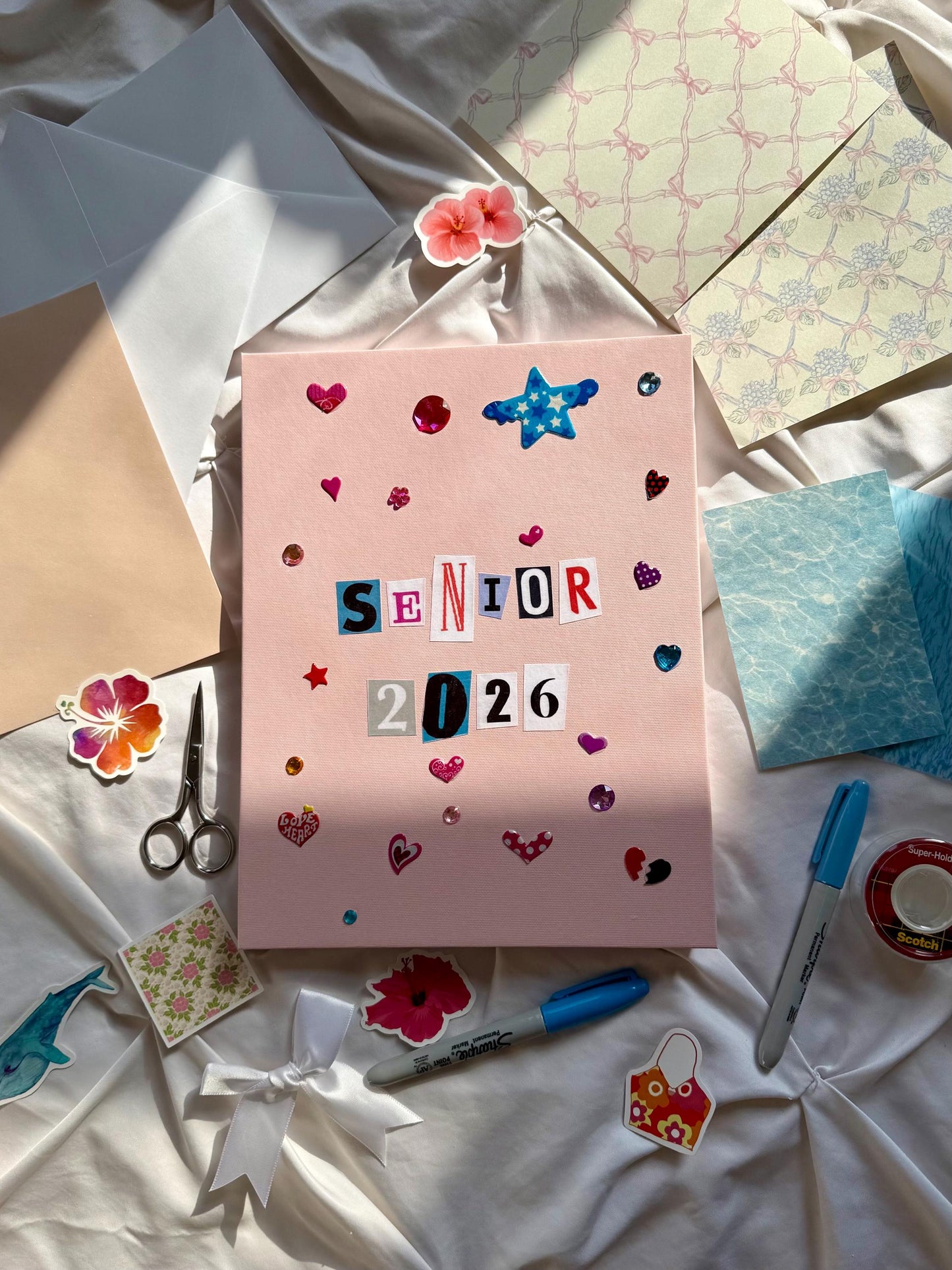 Senior 2026 Scrapbook, School Memory Journal, 110 Sheets, 11 x 8.5 inches
