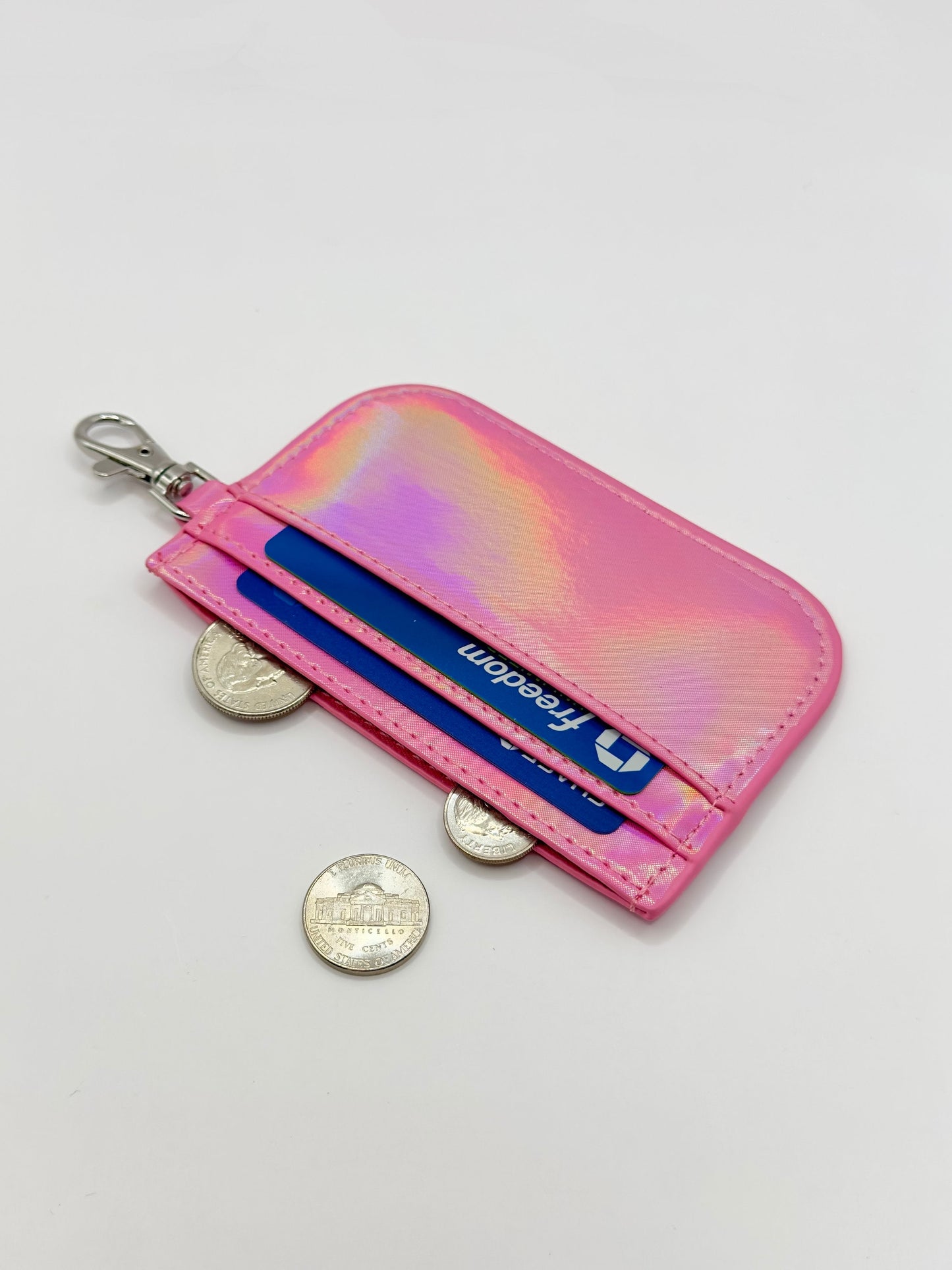 Small Slim Studded Card Holder