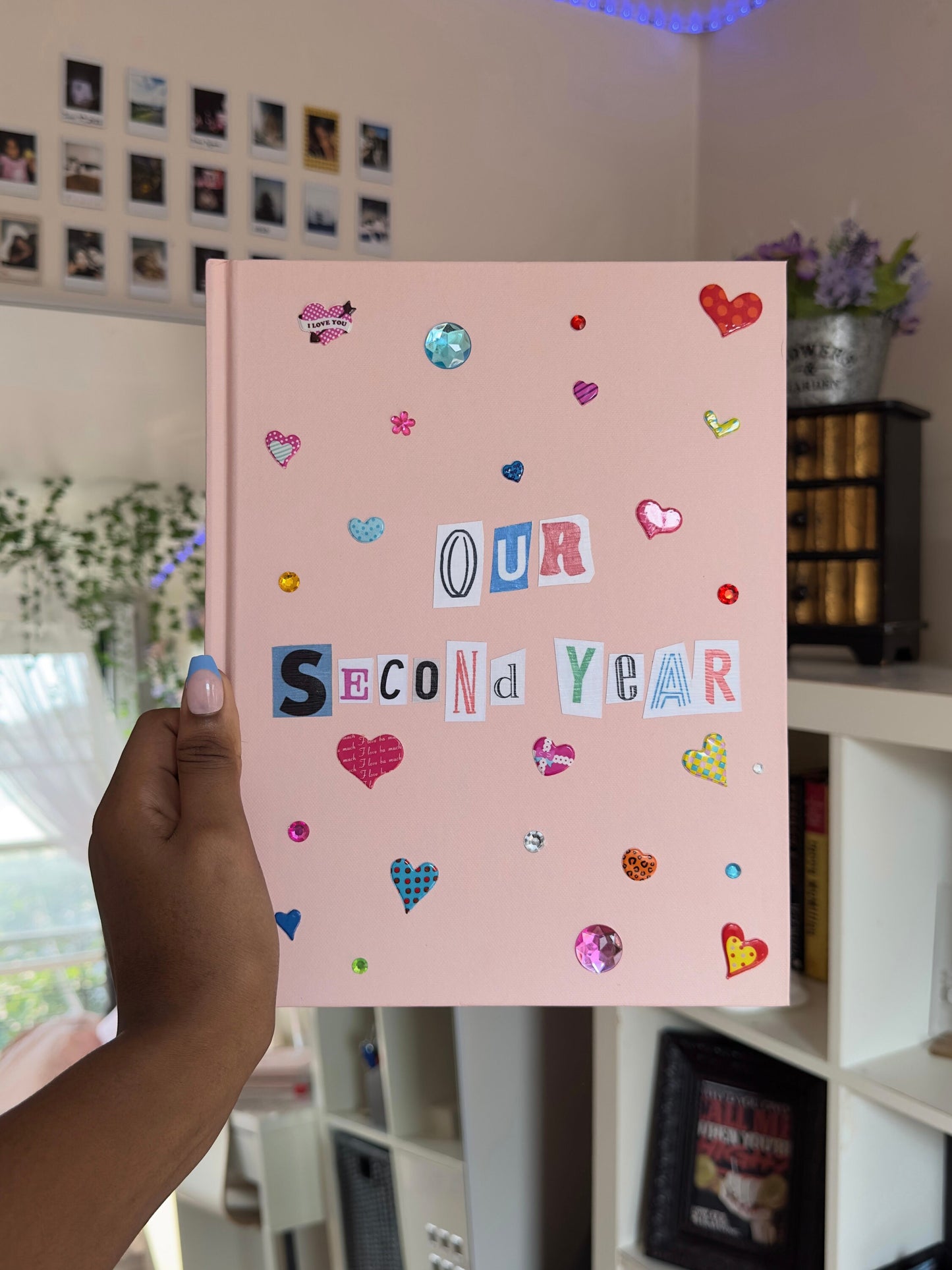 Our Second Year Scrapbook, Second Anniversary Scrapbook Gift, 110 Sheets, 11 x 8.5 inches