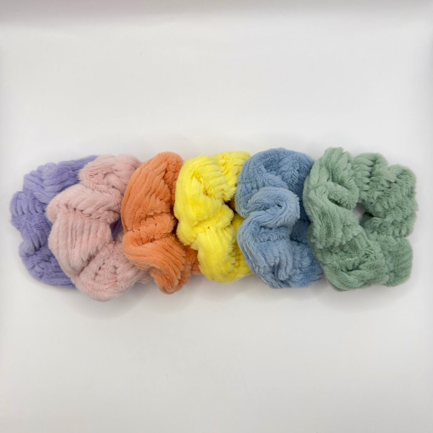 Colorful Scrunchie Set, 6-Pack