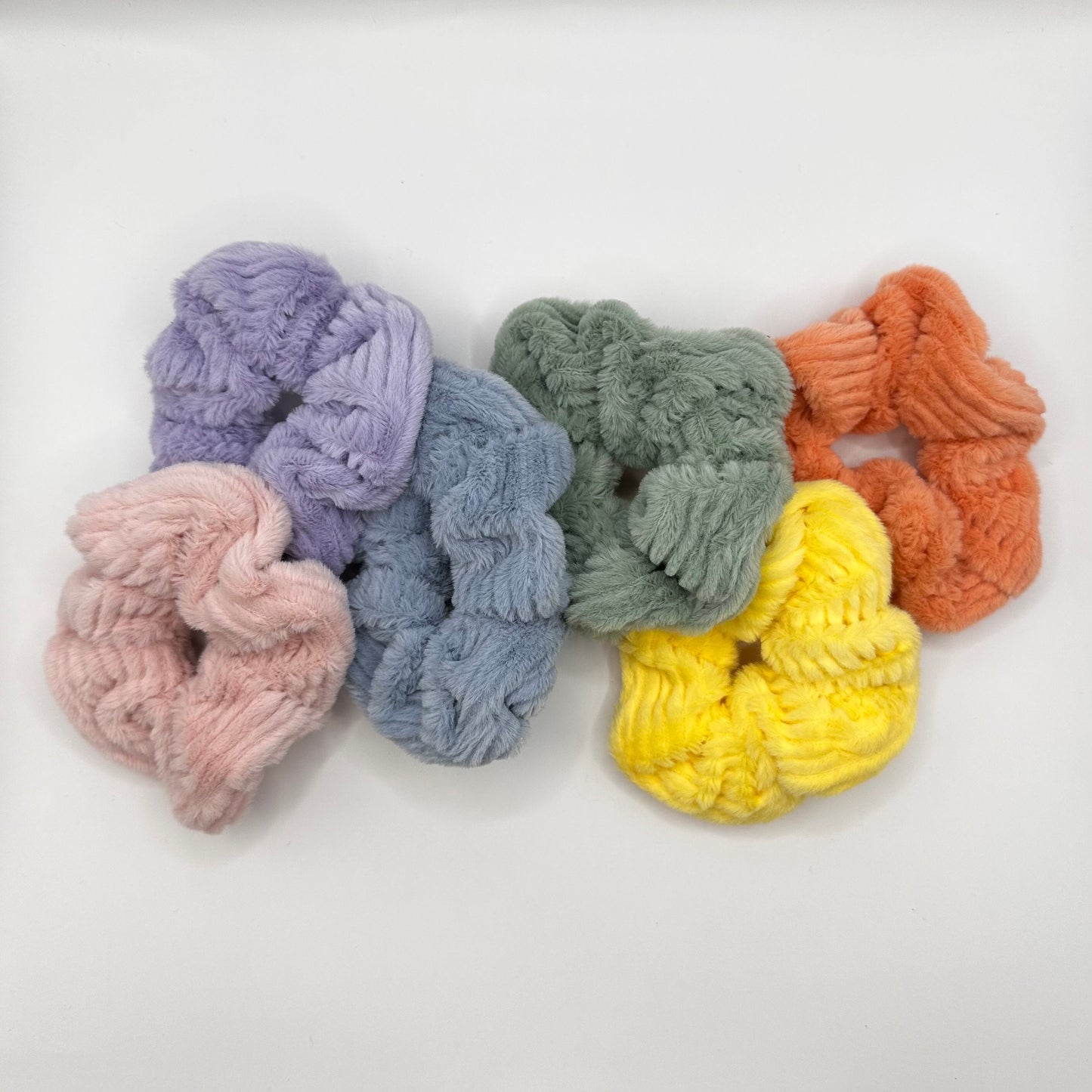 Colorful Scrunchie Set, 6-Pack