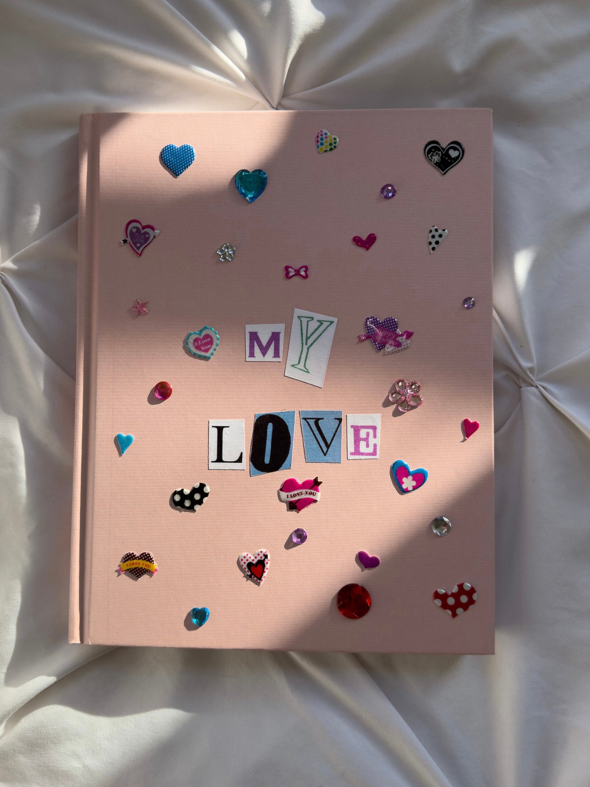 My Love Scrapbook, Blank Memory Book Gift, 110 Sheets, 11 x 8.5 inches