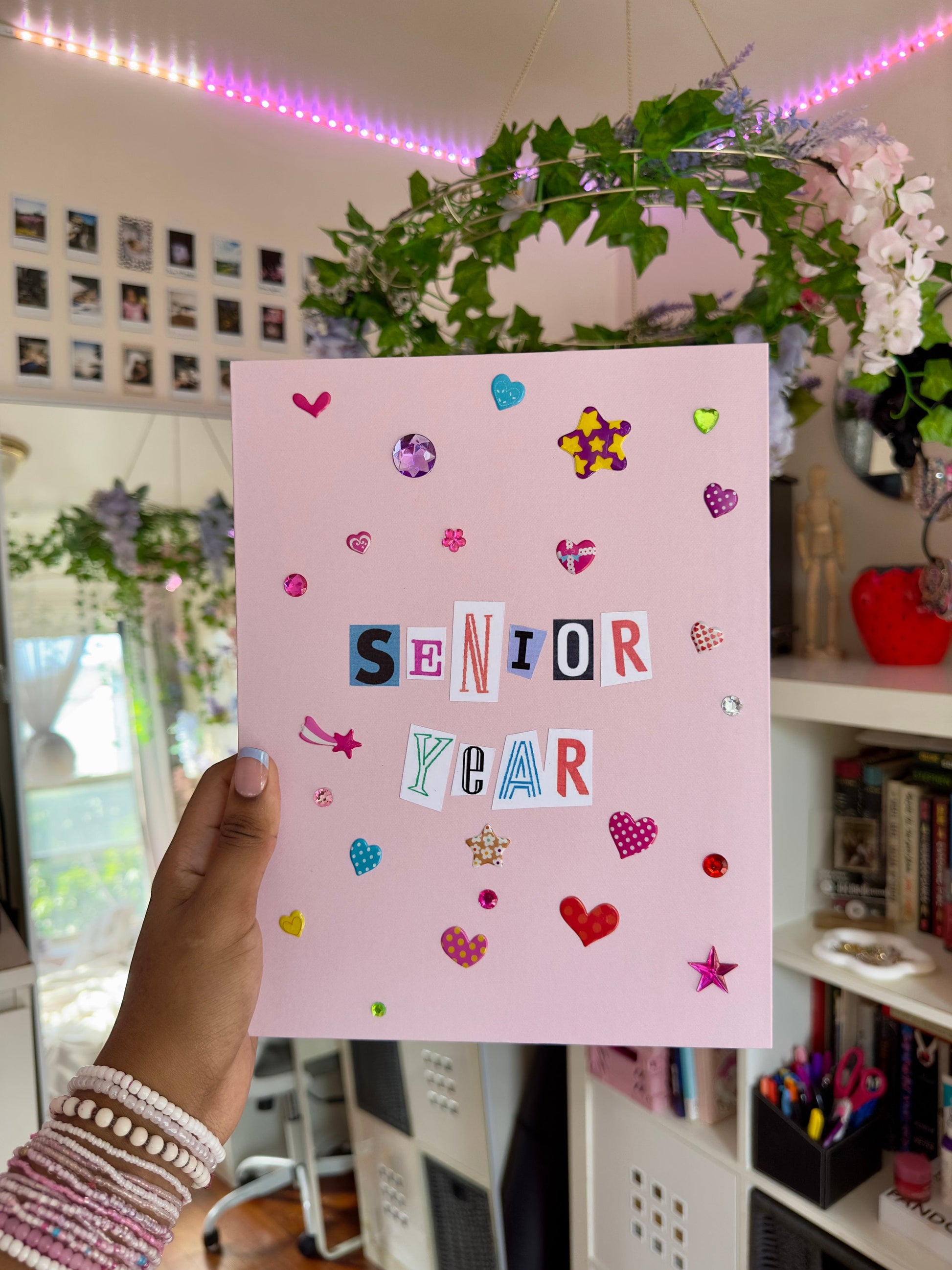 Senior Year Scrapbook, School Memory Journal, 110 Sheets, 11 x 8.5 inches