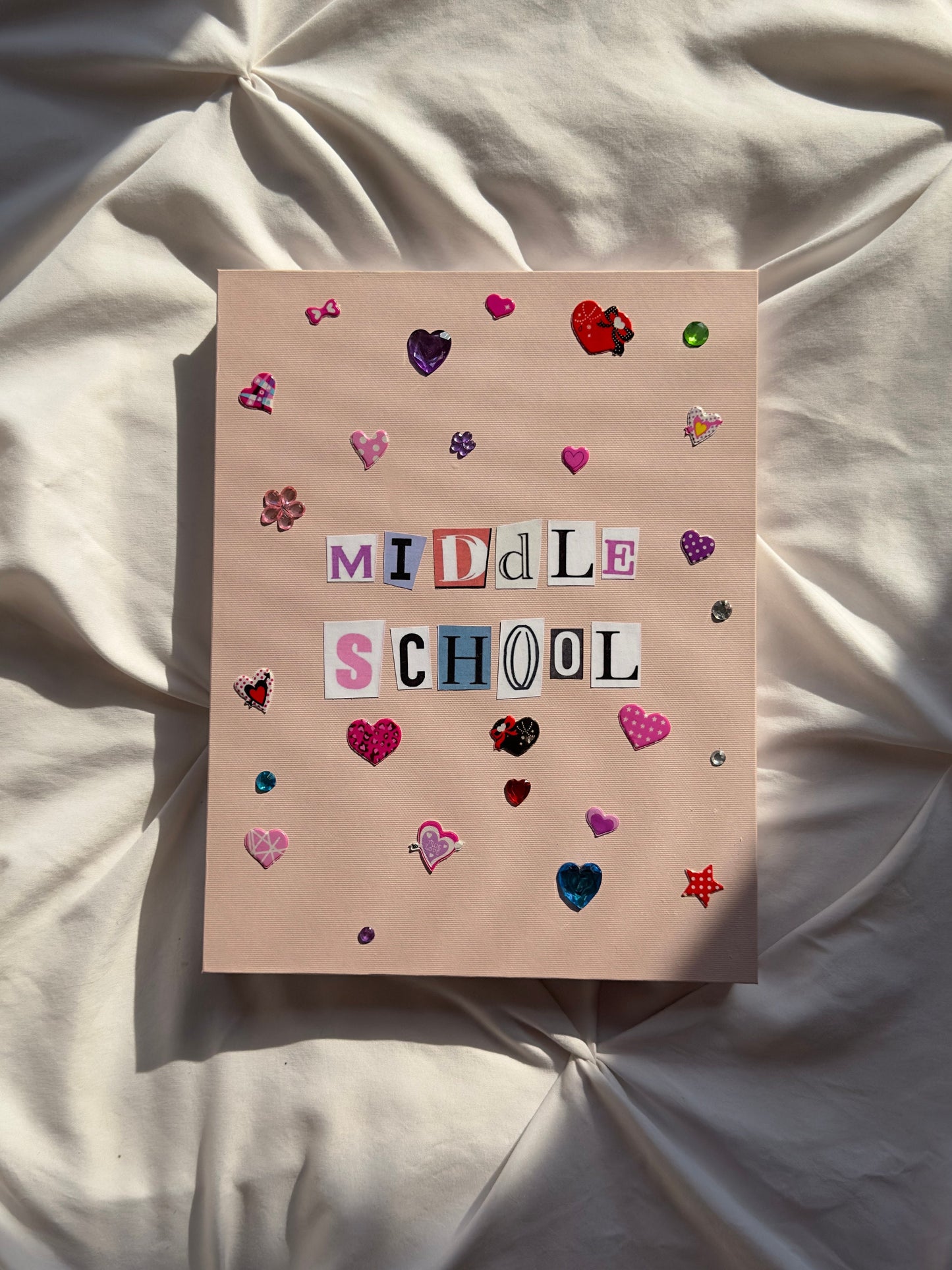 Middle School Scrapbook, School Memory Book, 110 Sheets, 11 x 8.5 inches