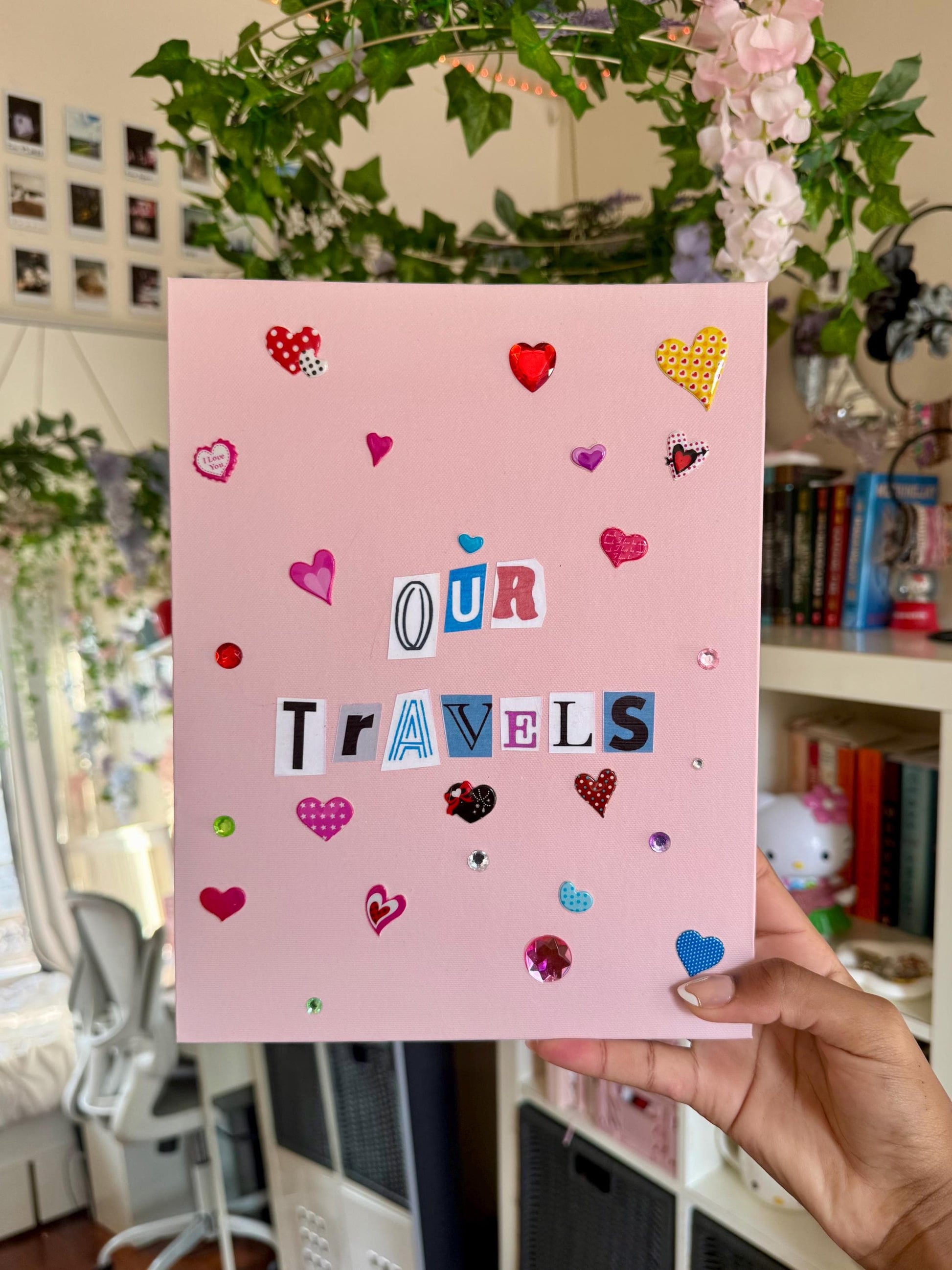 Our Travels Scrapbook, Travel Memory Journal, 110 Sheets, 11 x 8.5 inches