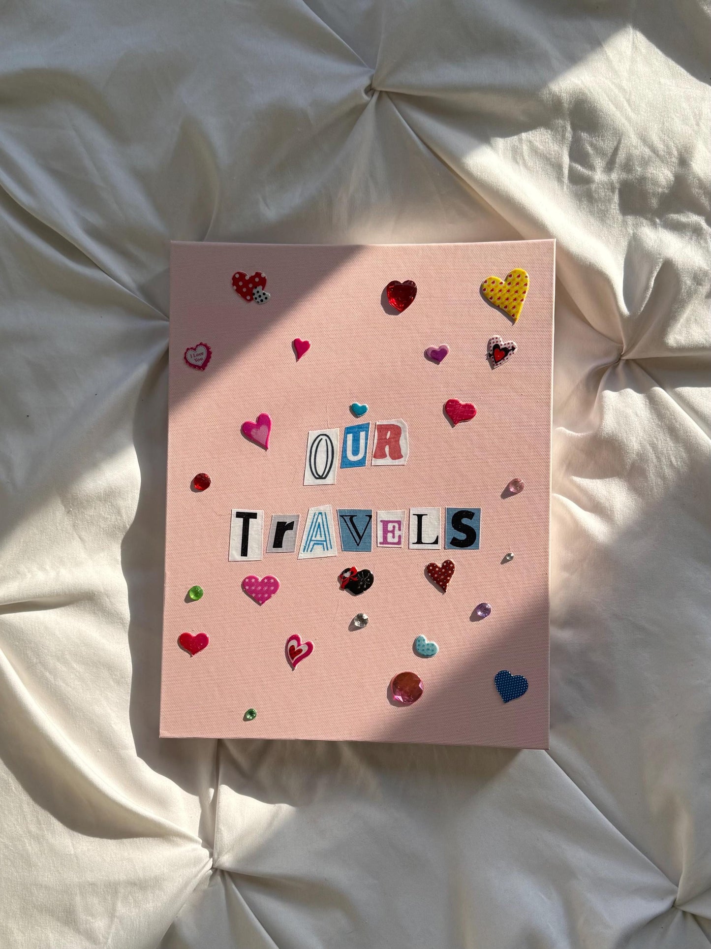 Our Travels Scrapbook, Travel Memory Journal, 110 Sheets, 11 x 8.5 inches