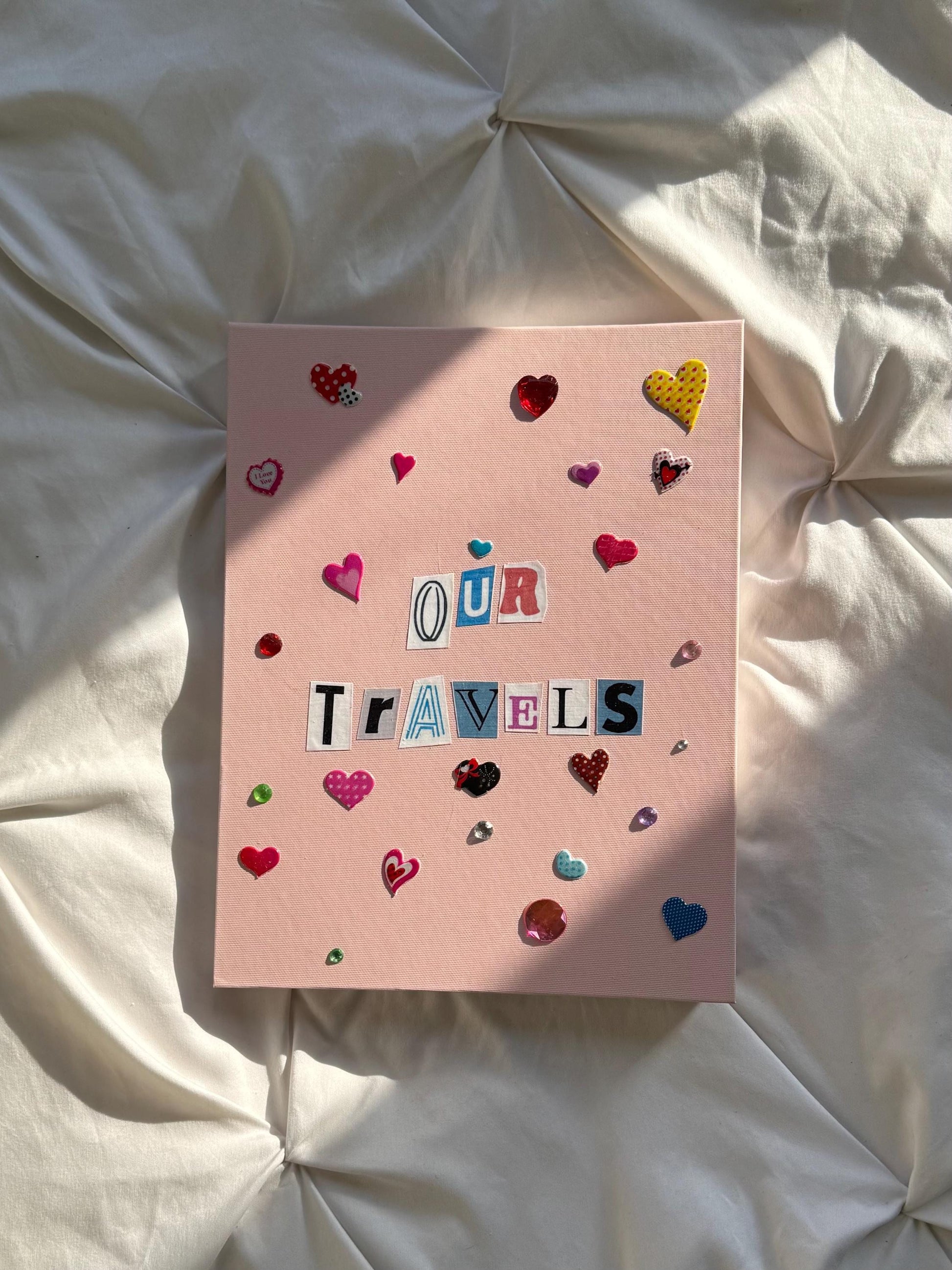 Our Travels Scrapbook, Travel Memory Journal, 110 Sheets, 11 x 8.5 inches