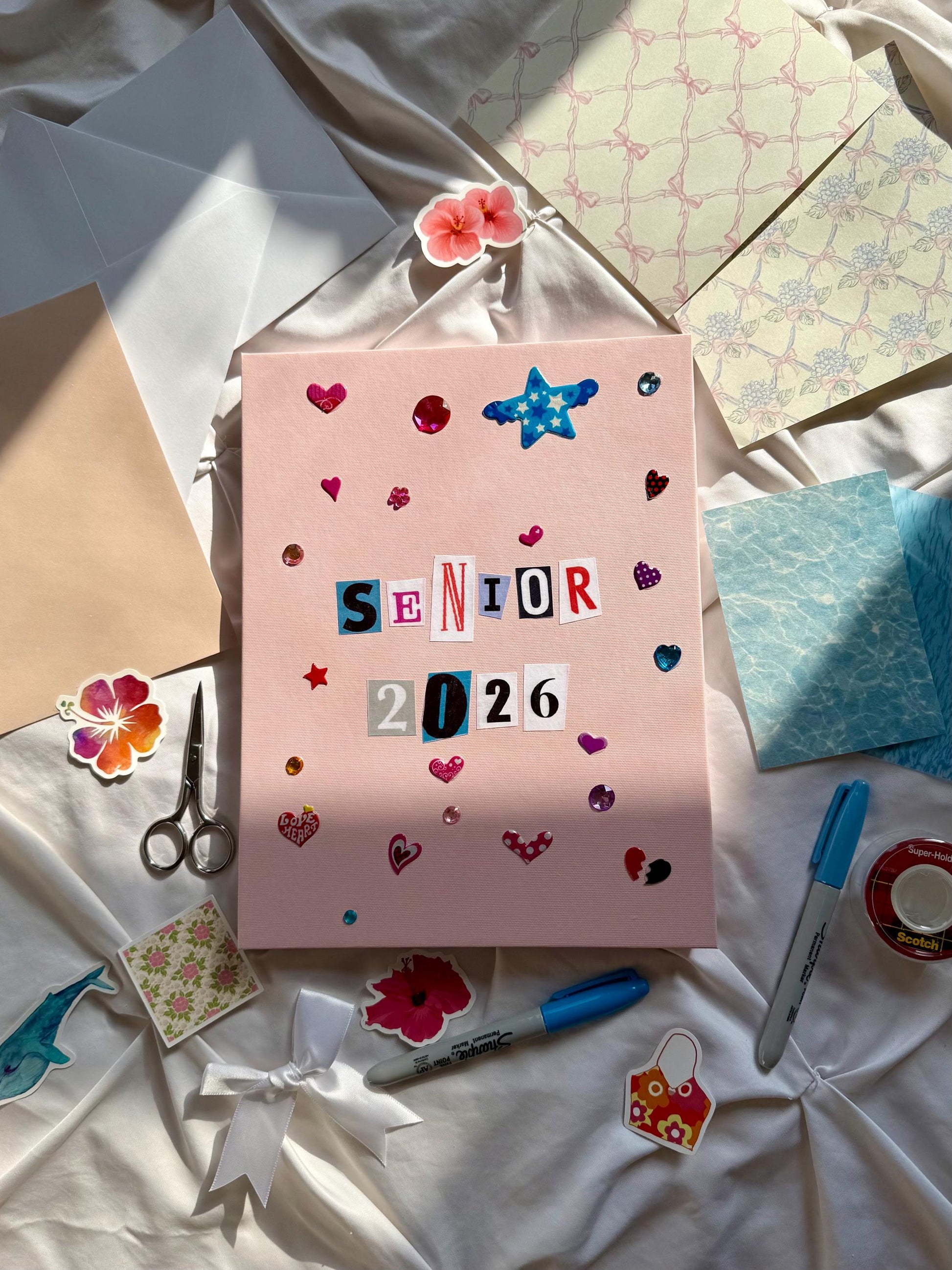 Senior 2026 Scrapbook, School Memory Journal, 110 Sheets, 11 x 8.5 inches