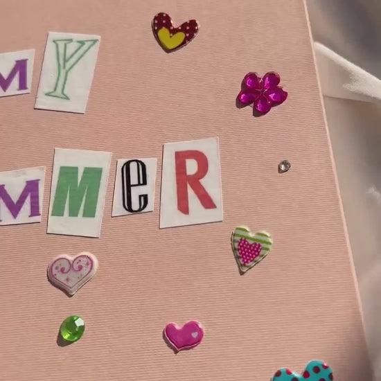 My Summer Scrapbook, Summer Memory Book, 110 Sheets, 11 x 8.5 inches