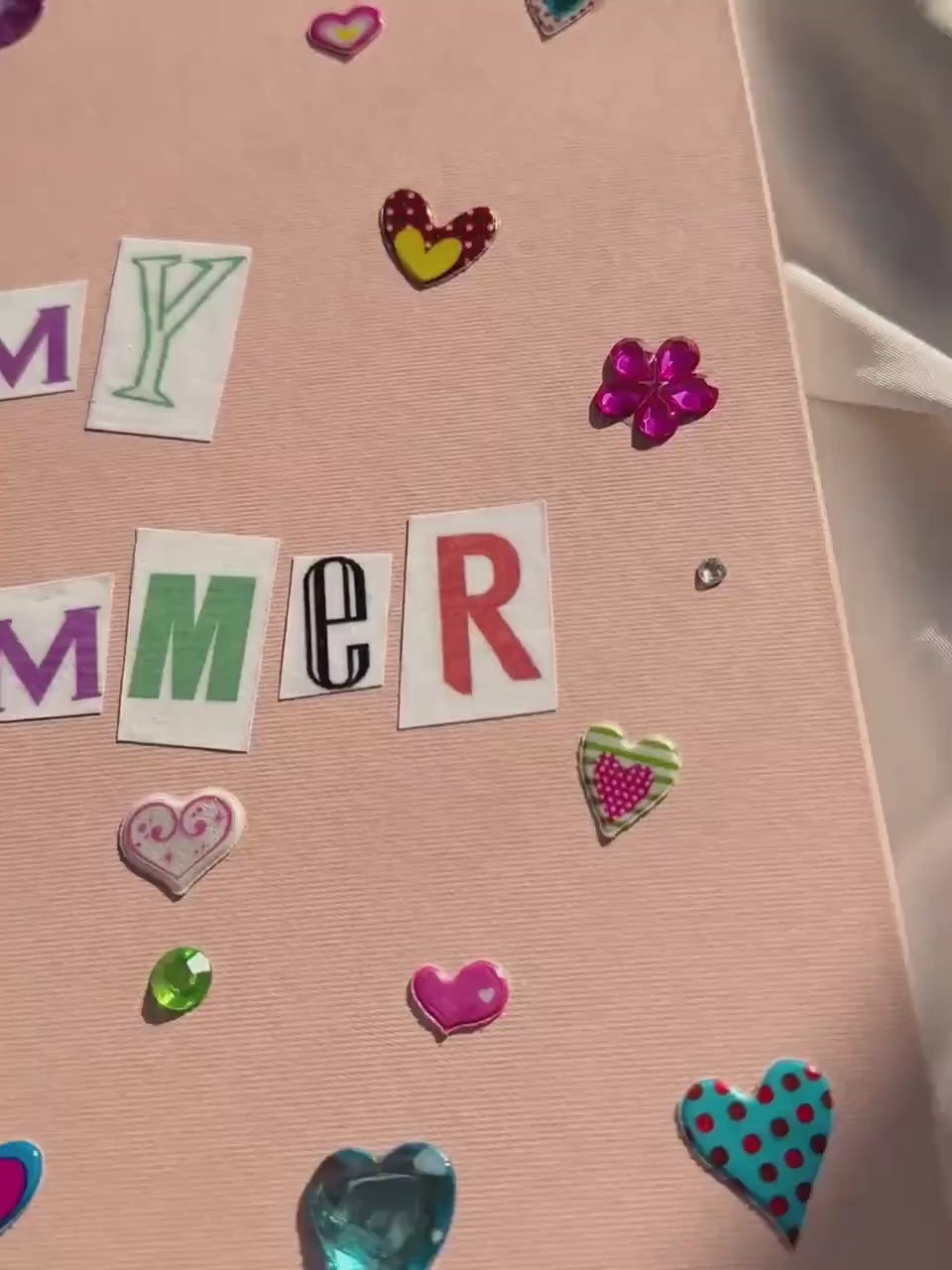 My Summer Scrapbook, Summer Memory Book, 110 Sheets, 11 x 8.5 inches