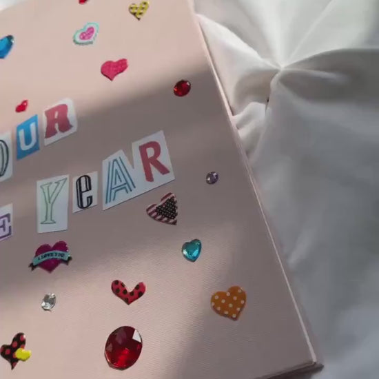 Our One Year Scrapbook, First Anniversary Scrapbook Gift, 110 Sheets, 11 x 8.5 inches